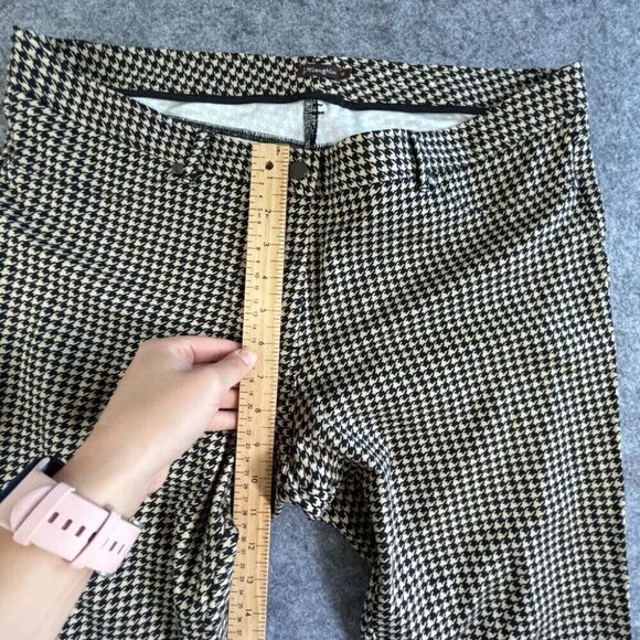 J McLaughlin Women's Pull on Pants 14 Pattern Tan Black Skinny Legging Rayon 390 - Picture 5 of 14